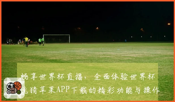 畅享世界杯直播，全面体验世界杯竞猜苹果APP下载的精彩功能与操作指南